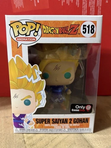 FUNKO POP ANIMATION DRAGON BALL Z SUPER SAIYAN 2 GOHAN #518 GAMESTOP EXCLUSIVE