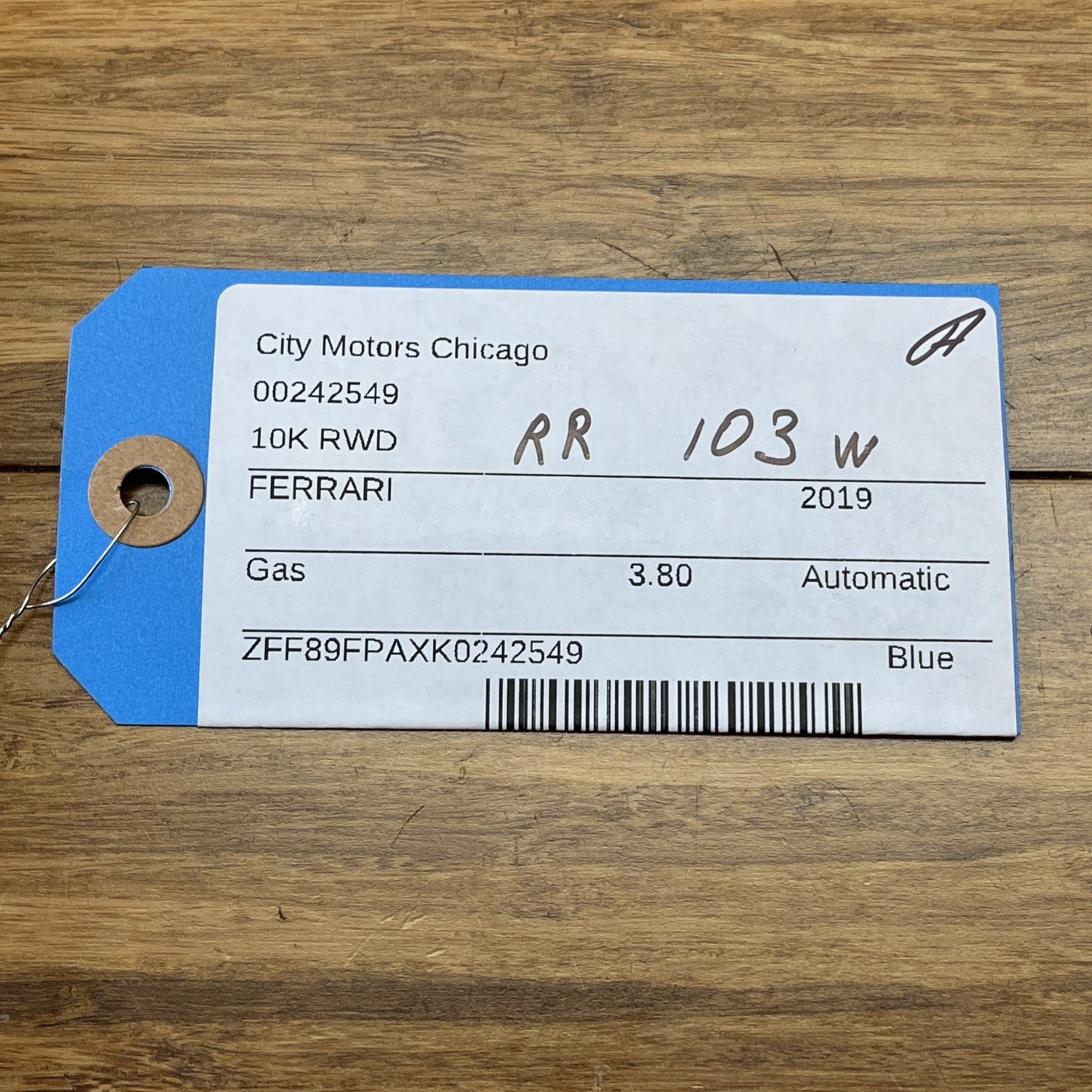 2018-2023 Ferrari Portofino F164 Rear Right Quarter Glass Window OEM Pane