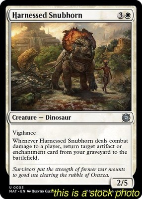 Harnessed Snubhorn March of the Machine: The Aftermath[MAT - 3] Uncommon Near...