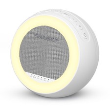White Noise Sound Machine with Night Light, Portable Sound Machine for Baby a...