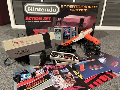 Nintendo NES Action Set Console | Extras: 3 Games, Poster | Used - Excellent