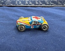 Vintage Tin Litho Ambulance Car Japan A12 Mini Toy 1950s