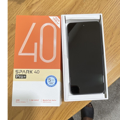 TECNO Spark 40 Pro+ 512GB Black Smartphone Mobile Phone