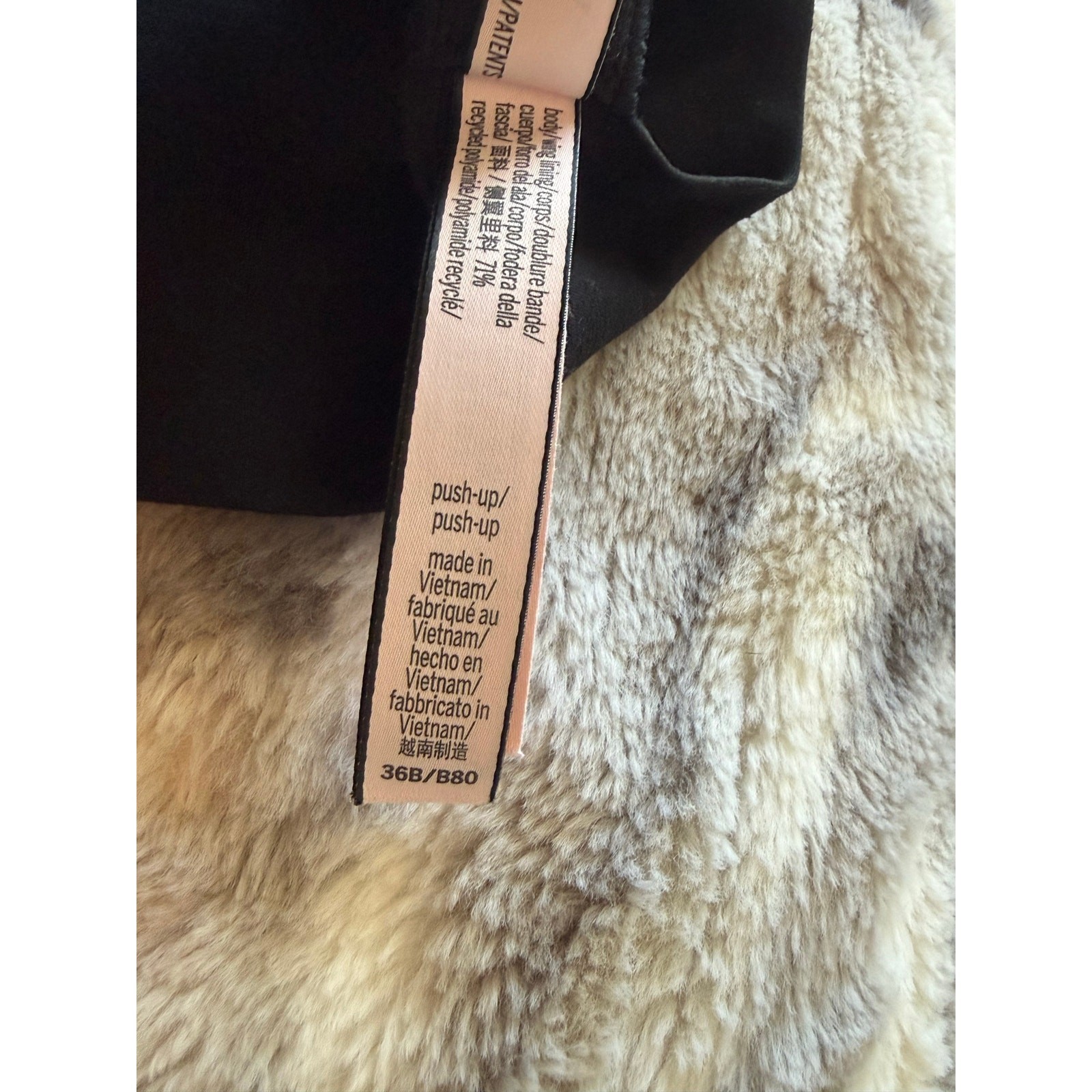 Victoria Secret Push Up 36B Black Basic Staple Ad… - image 5