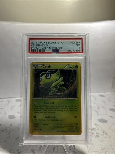 POKEMON 2017 XY Black Star Promo Mythical Coll CELEBI Holo #XY187 PSA 7 RARE