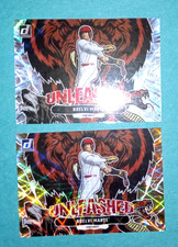 2 cards /349 SILVER Vector & GOLD /999 2023 Donruss #U19 Noelvi Marte Unleashed