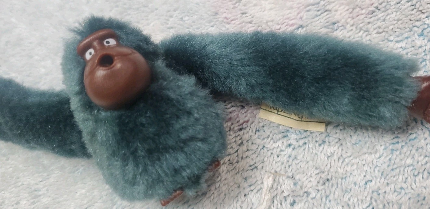 Kipling Thumbsucker Monkey Keychain Anca Light Bl… - image 3