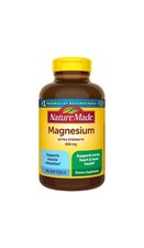 Nature Made Magnesium 400mg 180 Softgels Muscle Heart Bone Wellness