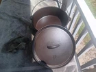 Old Vintage Lodge #12 Cast Iron 3 leg Spider Dutch Oven.