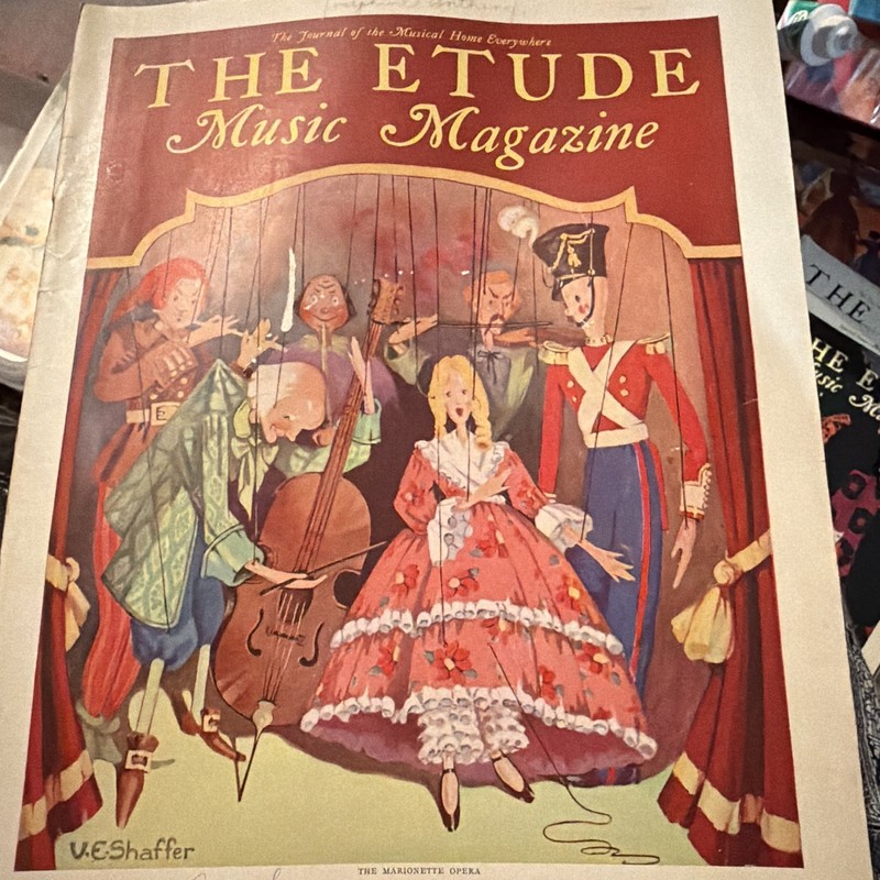 The Etude Music Magazine July 1930 Issue, Illustrated, English, Gustav Huber