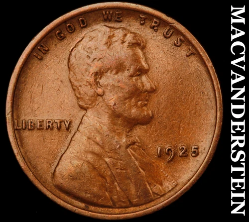 1925 Lincoln Wheat Cent- Extra Fine Better Date #i7150