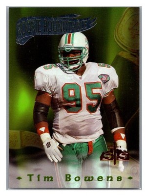 1995 Edge Excalibur Rookie Roundtable Tim Bowens #3 Sword Stone TD0907