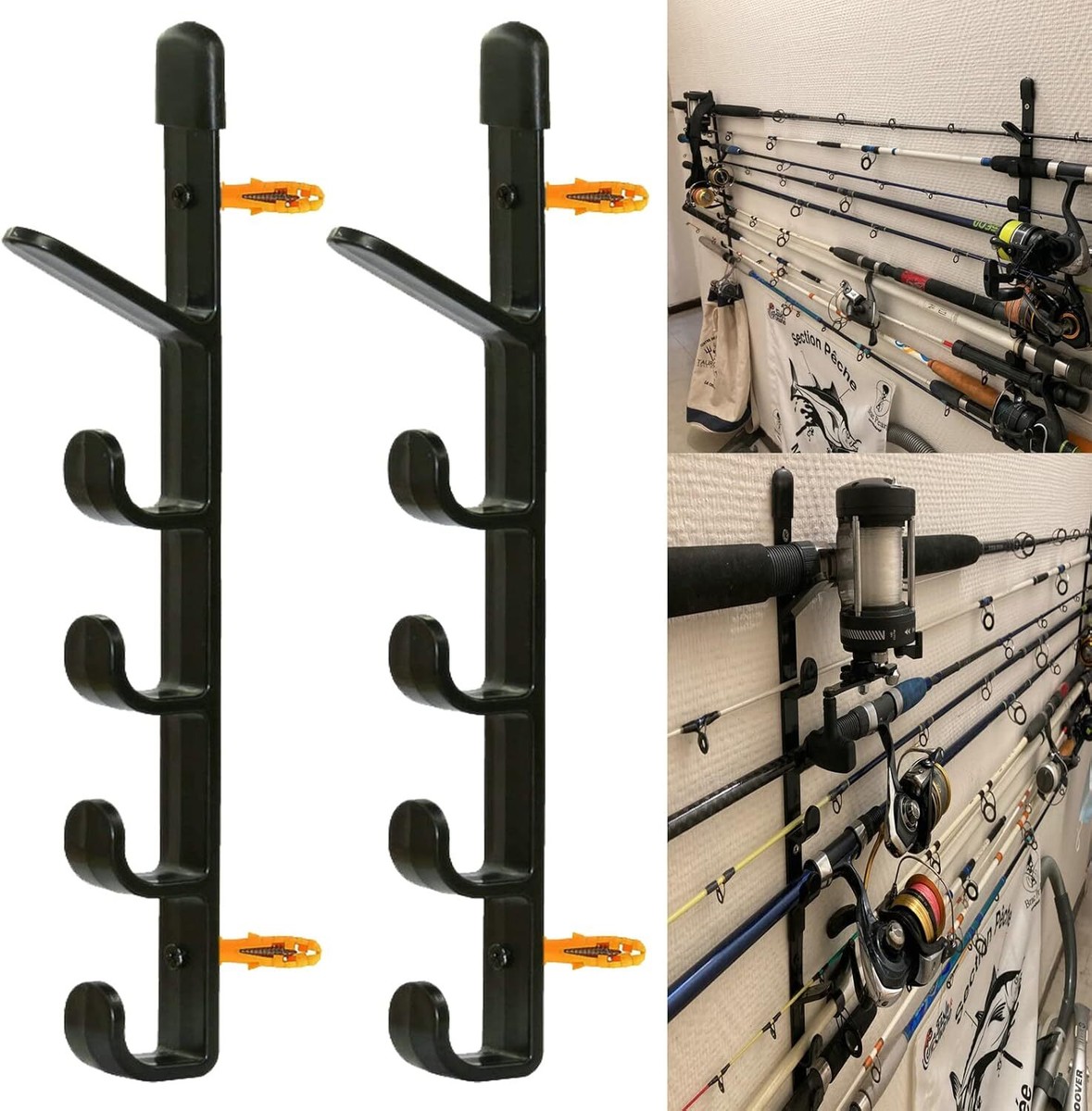 Wall Mount Rode Wall Mounted Fishing Rod Holders