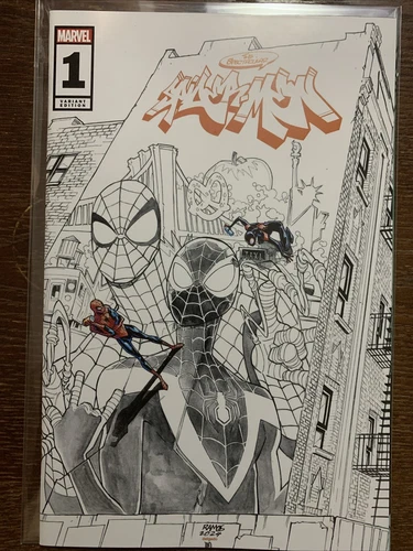 The Spectacular Spider-Men #1 (Marvel Comics May 2024) Ramos Graffiti Exclusive