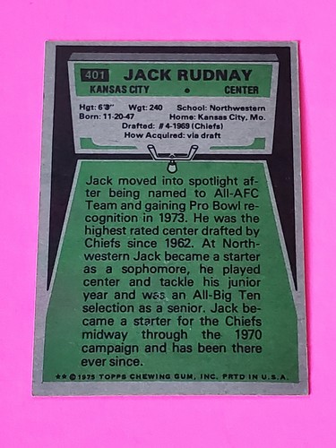 Tarjetas coleccionables de fútbol americano Topps NFL 1975 tú eliges envío gratuito 50 % de descuento en 2 o más - Imagen 164 de 212