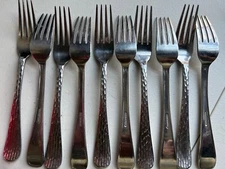 Pack of 10 World Tableware BRAND WARE Stainless Steel Extra Heavy Weight Fork 