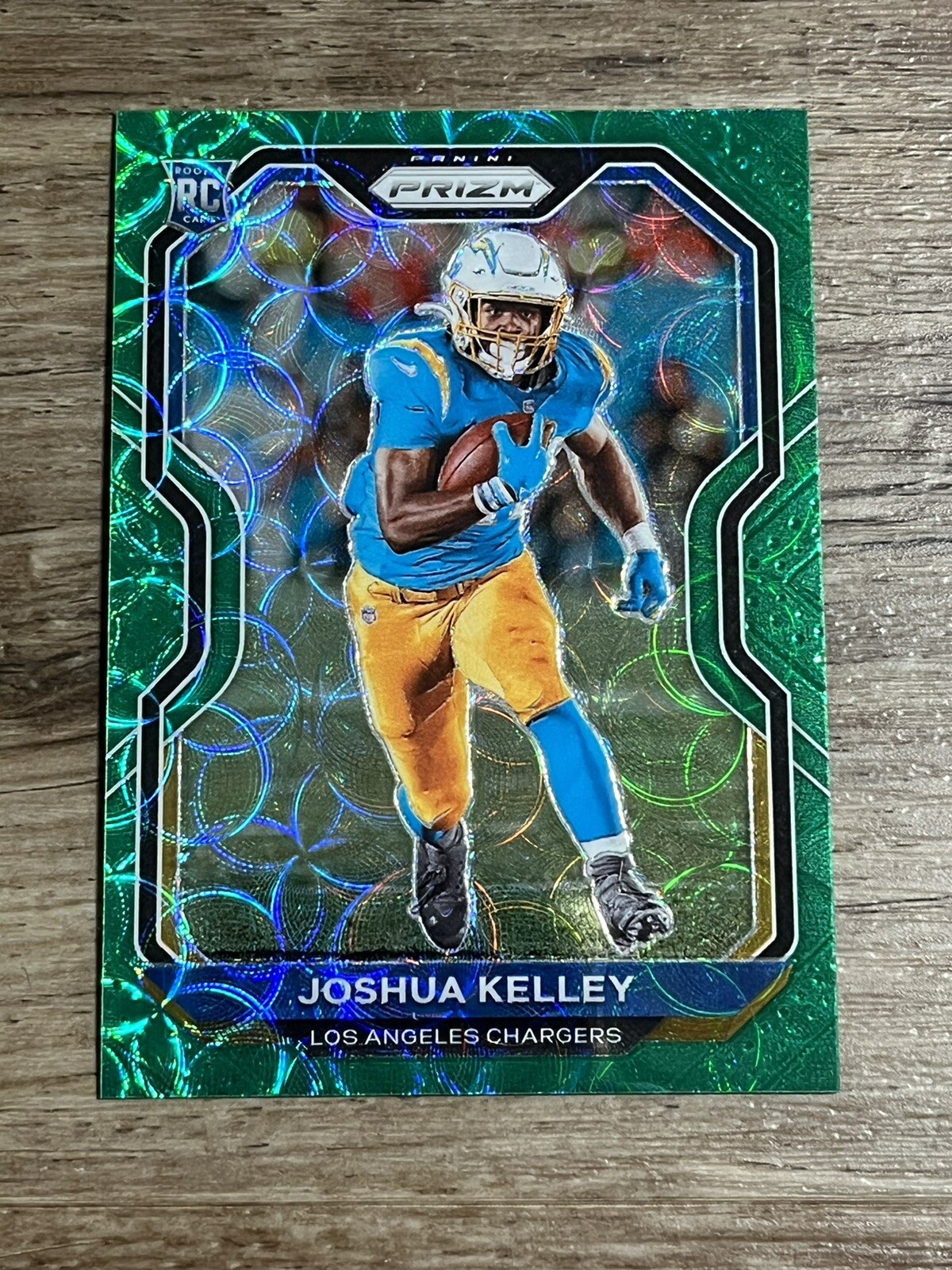 2020 Panini Prizm Prizms Green Scope #326 Joshua Kelley /75