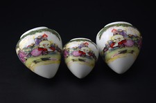 Large Vintage Porcelain Bird Feeders Bowls Cups for Chinese Bamboo Bird Cage 