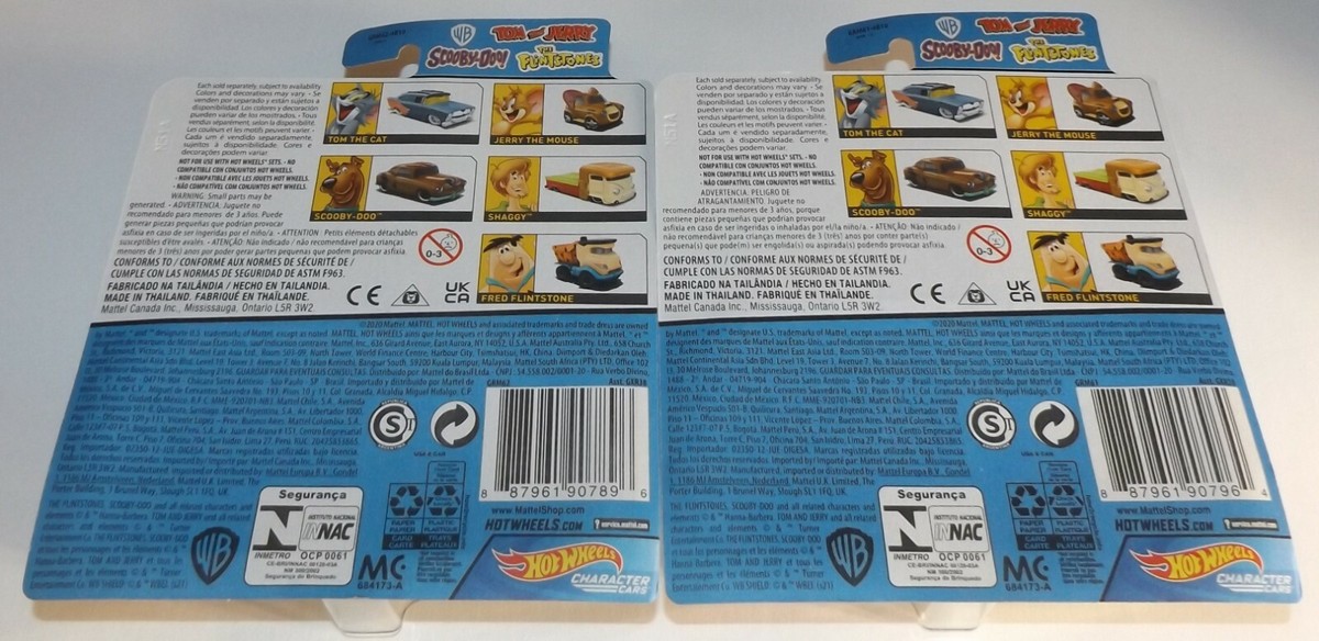 Hot Wheels Scooby-Doo! Set 2 Macchine: Scooby-Doo &amp; Shaggy &ndash; Serie Character Cars 2020 &ndash; Nuove