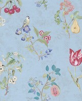 Eur 11,08/Qm / Tapete Pip Studio 4 Eijffinger Pip 375024 Blumen Floral Hellblau