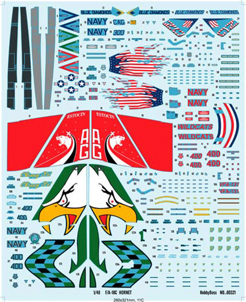 Maquette Hobbyboss 1:48 F/A-18 C Hornet - Kit Avion Militaire