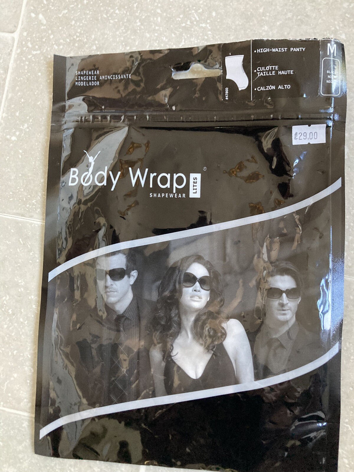 Body Wrap Shapewear High Waist Brief knicker Control pant uk M black