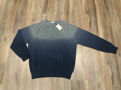 PETER MILLAR Merino Wool-Blend Dip Dye Crewneck Sweater MF20S82 Men's Sz XL