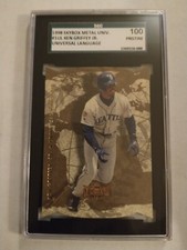 🔥 *POP 1* 👀 Ken Griffey Jr SGC Pristine 100 1998 Skybox Metal Universe #UL1