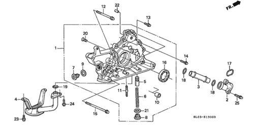 NEW OEM Genuine Honda Acura NSX 15100-PR7-J21 Oil Pump Assy NA1 MT NA2 MT AT - Picture 6 of 12