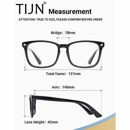 tijn blue light blocking glasses square nerd