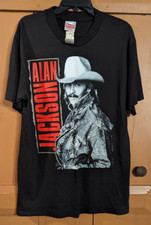 Vintage 90s Alan Jackson Shirt Winterland Concert Band Tour Hanes USA Made Sz L