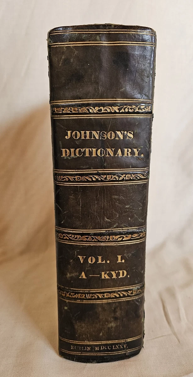 ジョンソン英語辞典 A Dictionay of the English Language The ninth edition