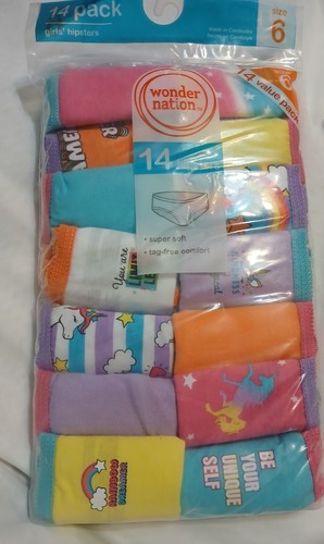 Pack of 15 Hanes Girl's Hipster Underwear Many Sizes Available From Size 6 to 16 - Picture 5 of 14