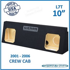 GMC Sierra Crew Cab 2001-2006 10" Dual Sealed L7T Subwoofer Enclosure