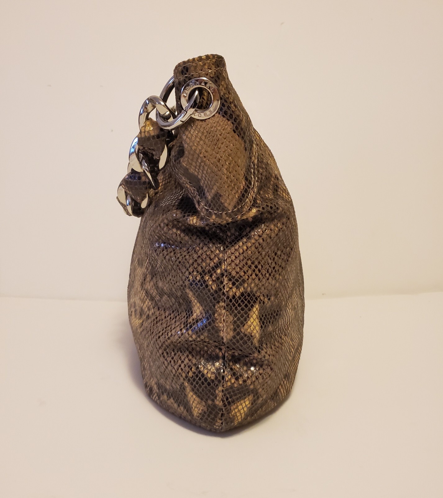 Michael Kors Python Snake Leather Hobo EUC - image 3