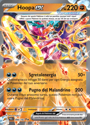 Pokemon TCG GCC Hoopa ex 098/182 Italiano Paradosso Temporale PAR