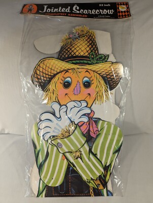 New Vintage 1980 Beistle Fall Halloween Die Cut Jointed