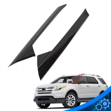 Gloss Black Windshield Outer Trim Pillar Molding LH&RH For 2011-19 Ford Explorer