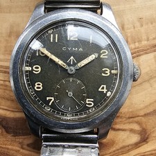 Orologio da uomo vintage Cyma WW2 Military Dirty Dozen