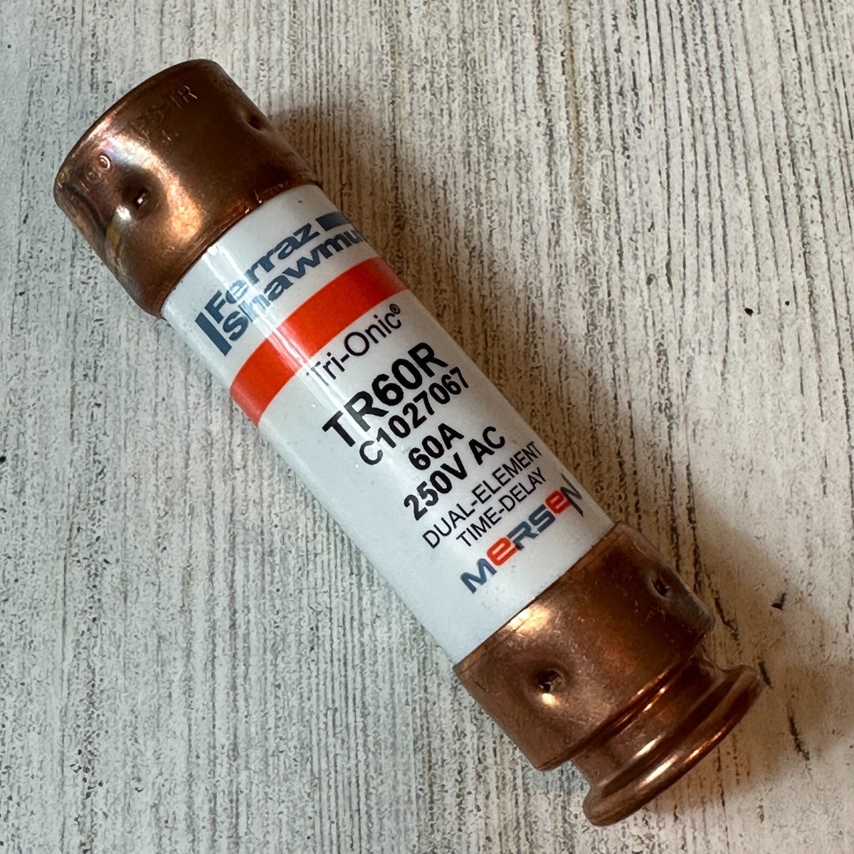 Trionic Ferraz Shawmut Dual Element Time Delay Fuse 60 Amp 250 VAC