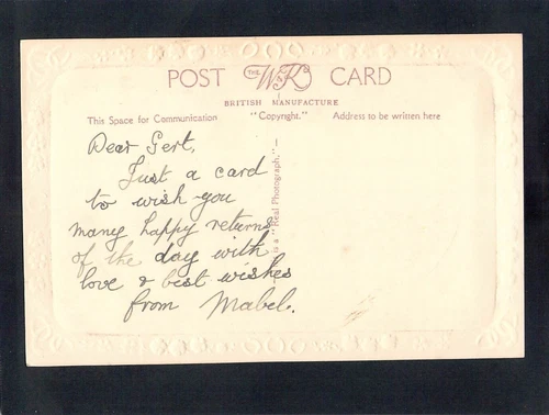 E8621 Greetings Birthday Flower Garden Wildt & Kray vintage postcard - Picture 2 of 2