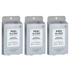 Voesh Pedi Deluxe 4 Steps PACK OF 3 - Charcoal