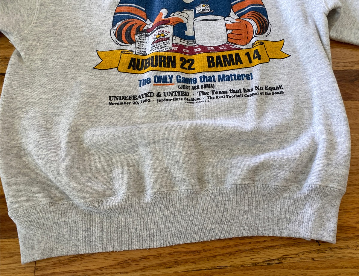 Vintage Auburn Tigers Iron Bowl Sweatshirt | Auburn Tigers | BEATING BAMA…  RARE | eBay