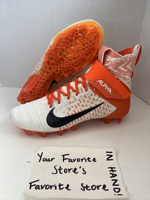 Nike Alpha Menace Elite 2 Flyknit Orange Football Cleats BV2077-104 Men s Sz 11