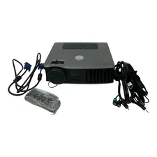 Dell 2400MP Projector with case, remote, VGA cables and ac adapter.