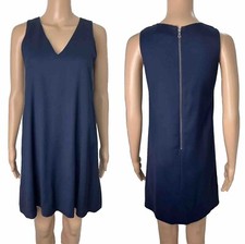 Alice + Olivia NEW Blue Sapphire V-Neck Minimalist Party Holiday Dress Size 0
