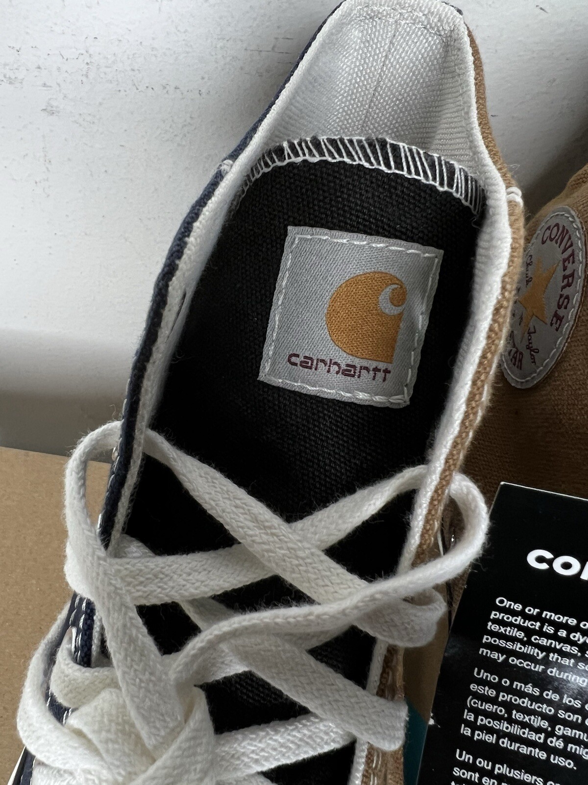 DS Converse x Carhartt WIP Men’s Sz 11 Women’s 13 Chuck 70 Hi Renew Detroit Rare image 7