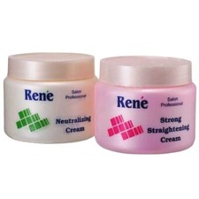 2 x Rene Hair Straightening Cream Neutralizer Cream 500ml EXPRESS SHIPPING