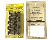 ReBoxx-1 33" HO Semi-scale wheels sets, .960" Axle Length, 12/ Pkg, NMRA RP-25