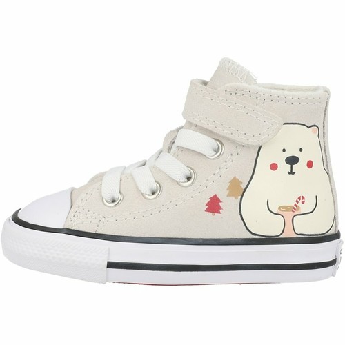 Converse Chuck Taylor All Star 1V Hi Winter Holidays Vintage White/Black  Suede | eBay